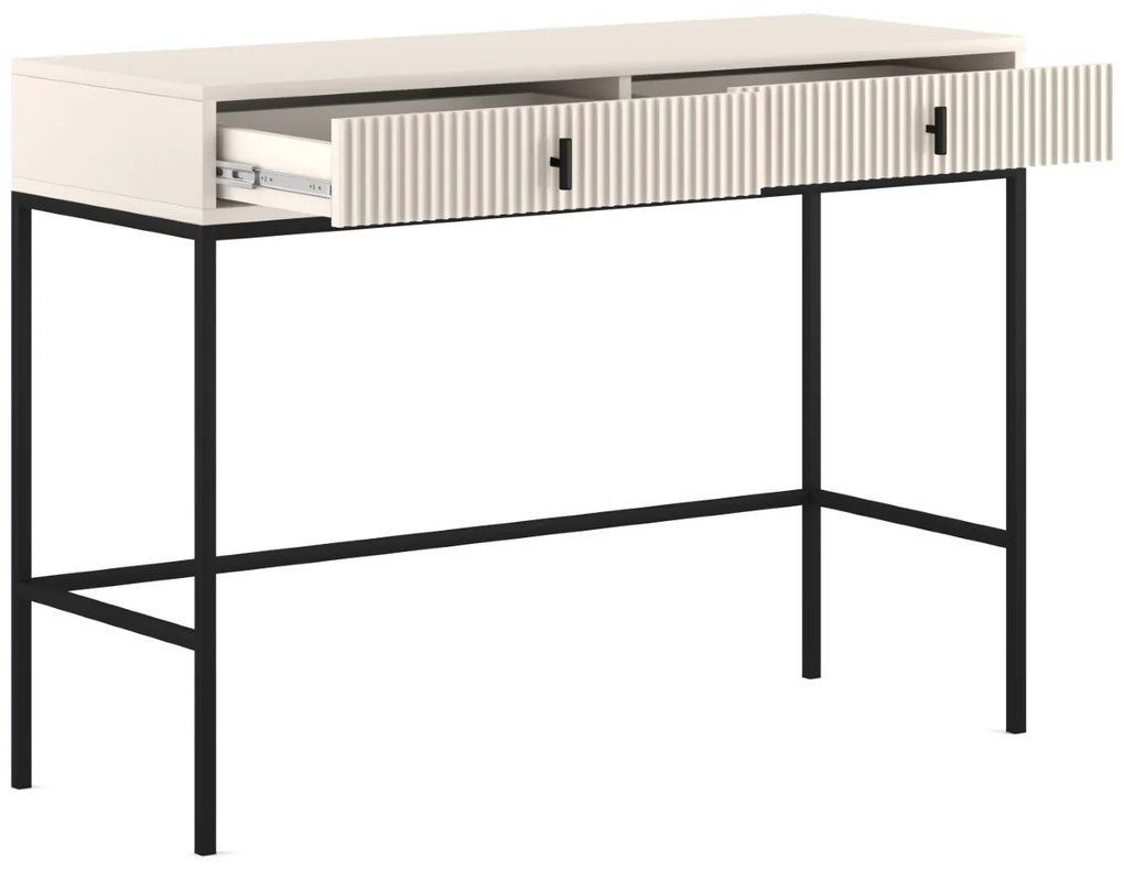 Toaletný stolík Maggiore 104 cm kašmír/čierny