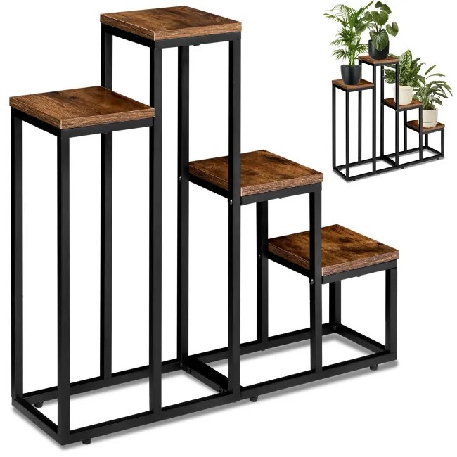 Stojan na kvety PALLEN čierny