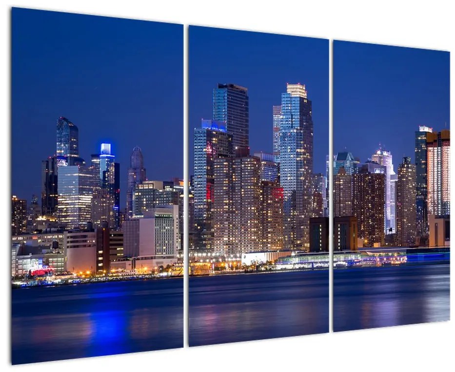 Obraz nočného mesta na stenu