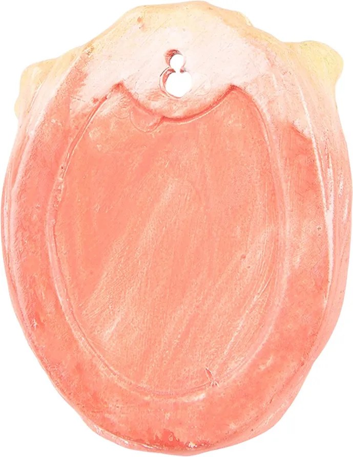Oranžový nástenný kvetináč v tvare kvetu tulipánu - 12*8*15 cm
