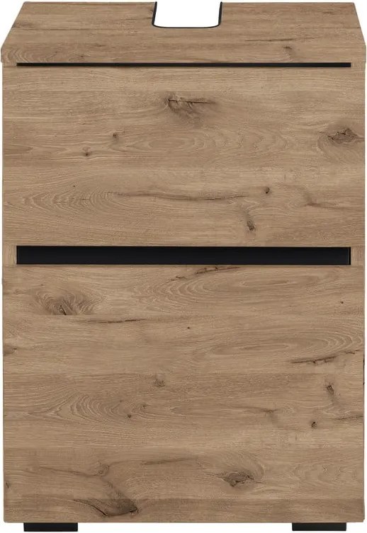 Skrinka pod umývadlo v dekore duba v prírodnej farbe 40x55 cm Wisla – Støraa