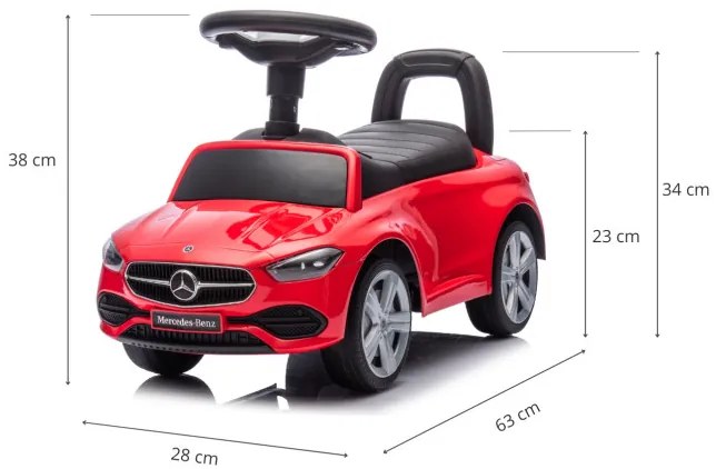 Odrážadlo MERCEDES C-Class S červené