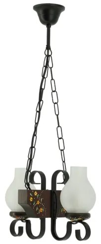 Brilagi - Luster na reťazi QUEEN 2xE14/40W/230V buk/wenge