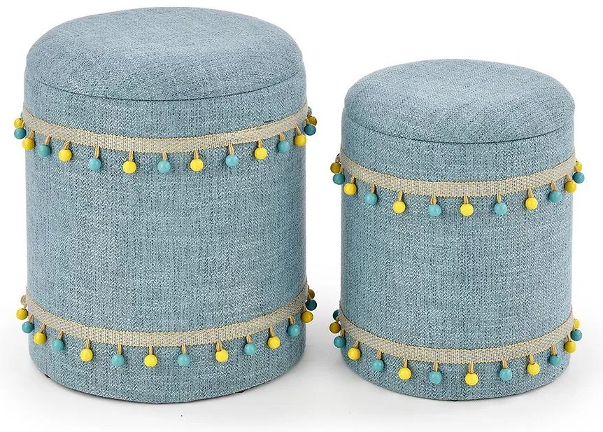 Taburetka 2 ks Grado modrý