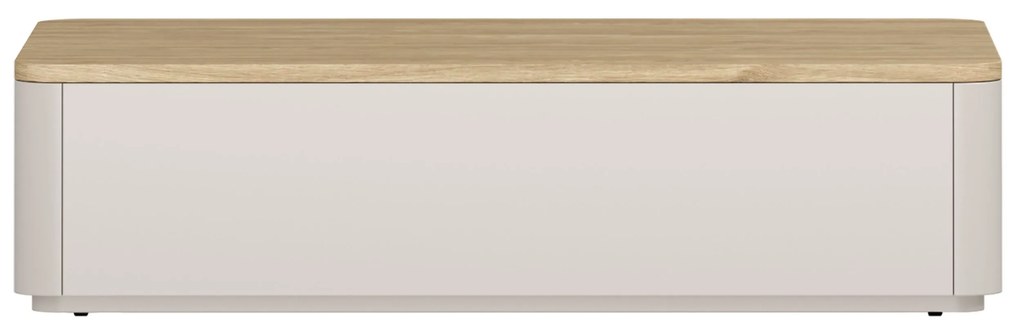 Konferenčný stolík Amilio 100 cm so zásuvkami - kašmírová / olejovaný dub