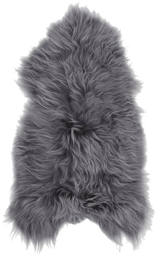 vidaXL Islandská ovčia koža sivá 70x110 cm