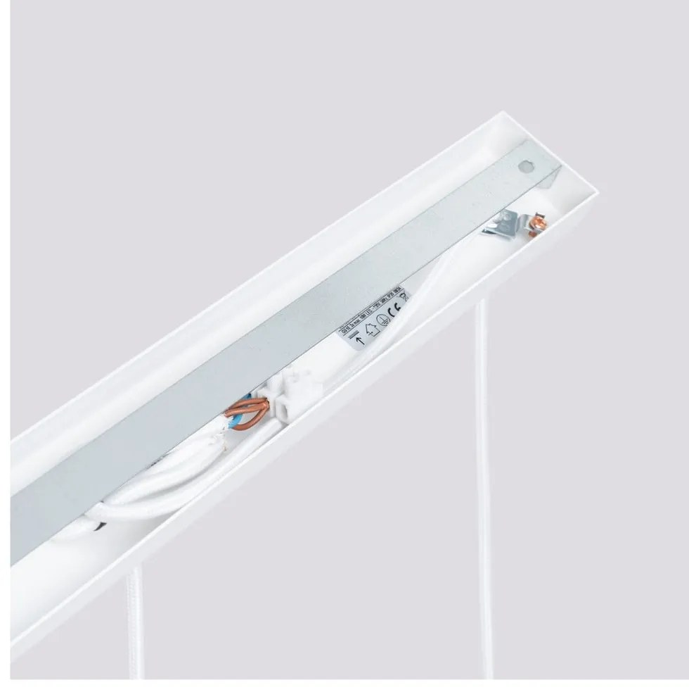 Biele závesné svietidlo Gleam – Sollux