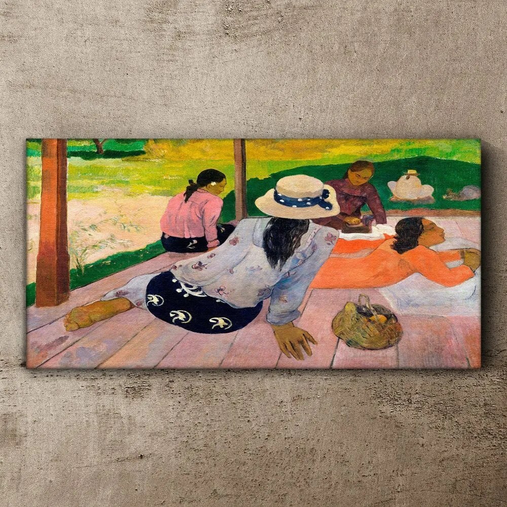 Obraz Canvas Siesta tahiti Paul Gauguin