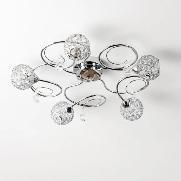 Eglo 32103 - Prisadený luster VELAGO 5xG9/33W/230V lesklý chróm