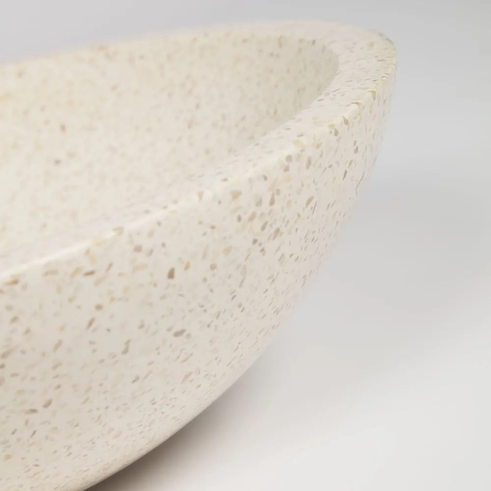 Umývadlo z terrazzo Kave Home Sunday, ø 40 cm