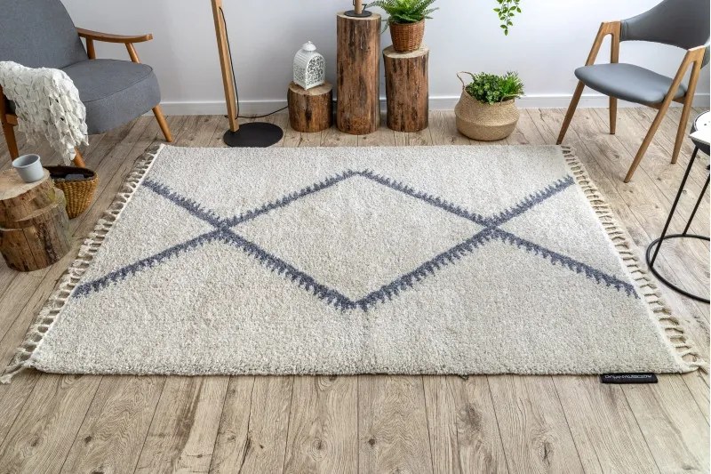 Kusový koberec Berber Maknes B5910 cream and grey, 200x290, béžová, obývacia izba, Dywany Łuszczów