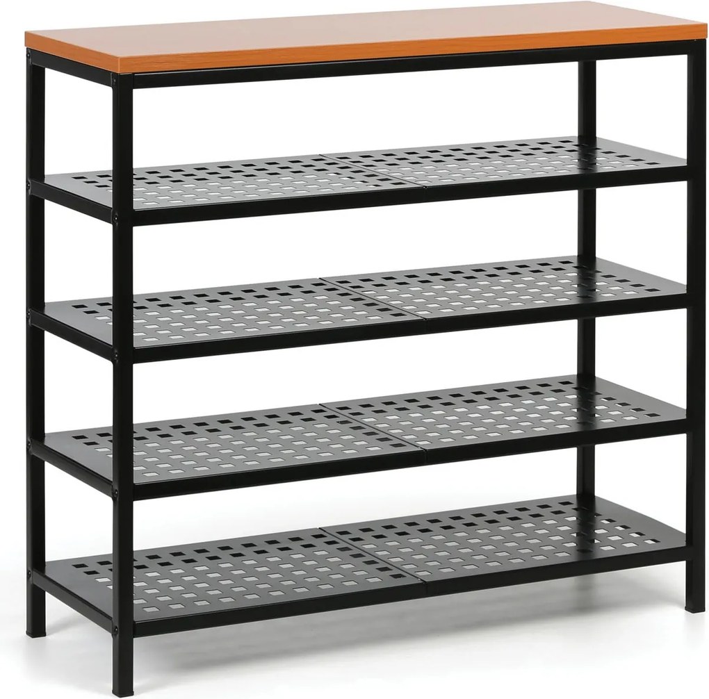 Regál na topánky, 1000x360x949 mm, čerešňa