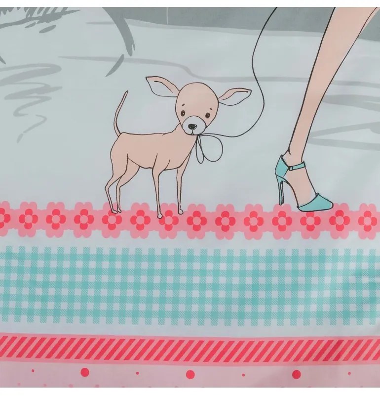 Detské obliečky Eiffel EMI, Štandardný set jednolôžko obsahuje 1x 140x200 + 1x 70x90