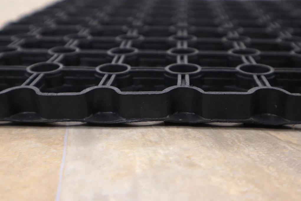 Hamat Vonkajší čistiaci rohožka guma Domino 22mm – na von aj na doma - 80x120 cm