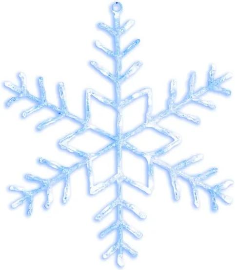 Svietiaca LED dekorácia Best Season Merry Snowflake, Ø 80 cm