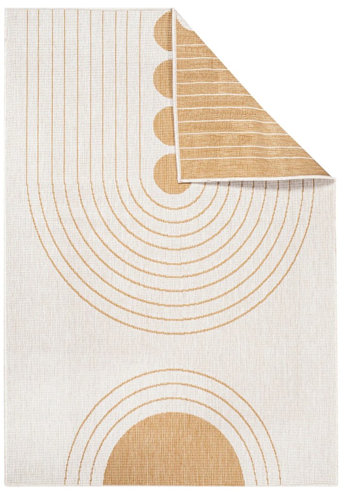 Dekorstudio Obojstranný koberec na terasu DuoRug 5739 - žltý Rozmer koberca: 200x290cm