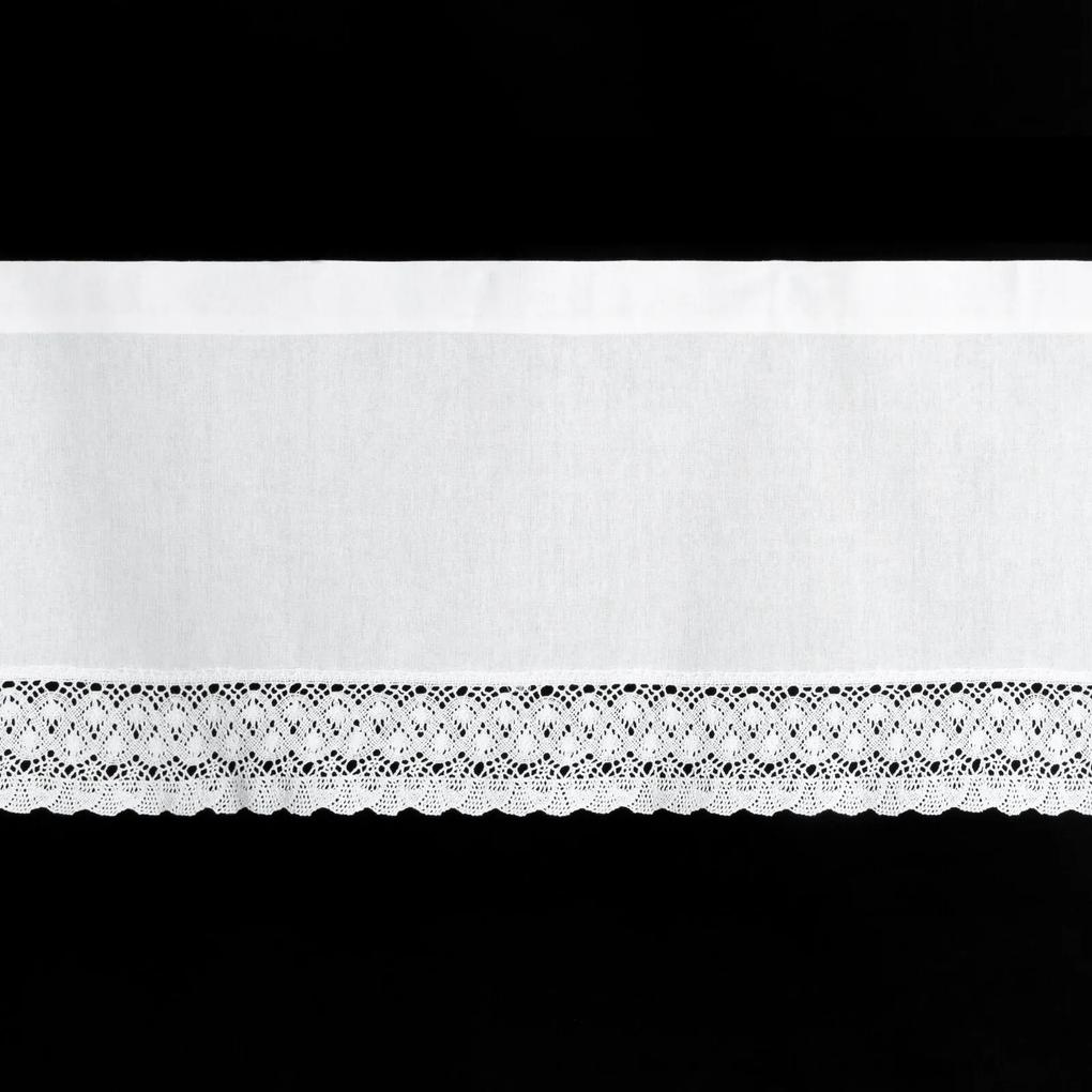 Hotová záclona 150x30 CM biela