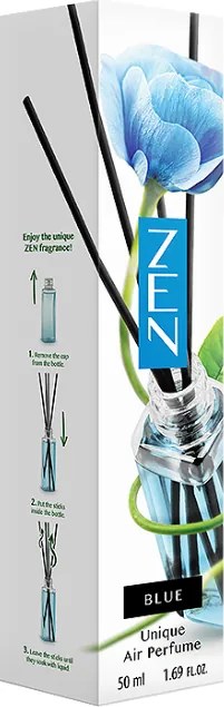 Tyčinkový aroma difuzér ZEN MODRÁ 50 ml