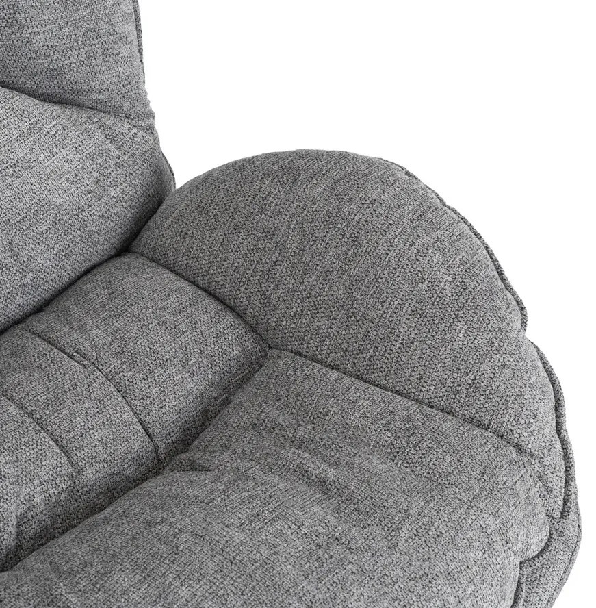 Relaxačné otočné kreslo DALILA sivé