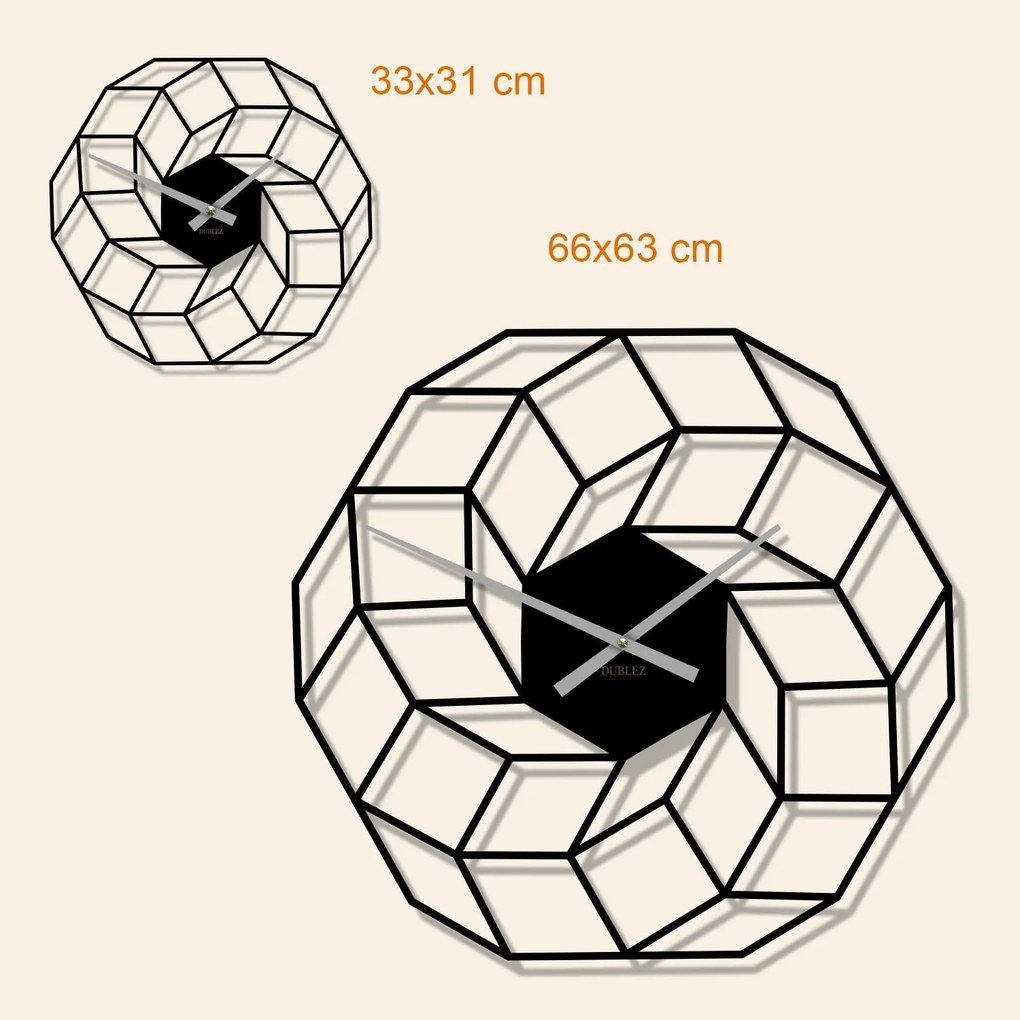 DUBLEZ | Veľké moderné hodiny na stenu - Vortexa