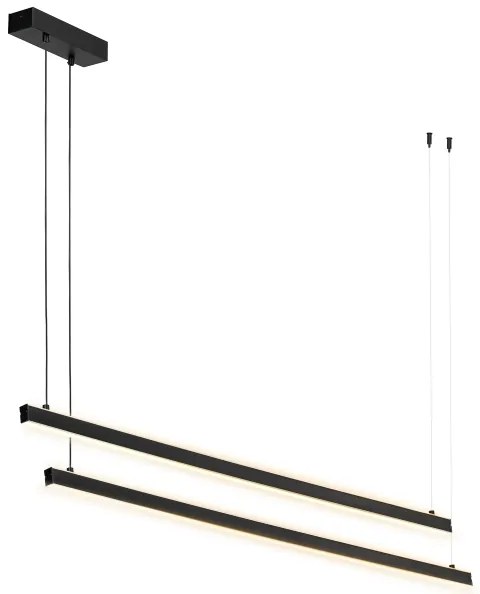 Argon 8838 - LED Luster na lanku MIAMI LED/74W/230V 3000K čierna