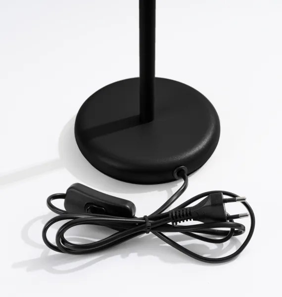 Sollux SL.1586 - Stolná lampa KARBON 1xGU10/10W/230V čierna