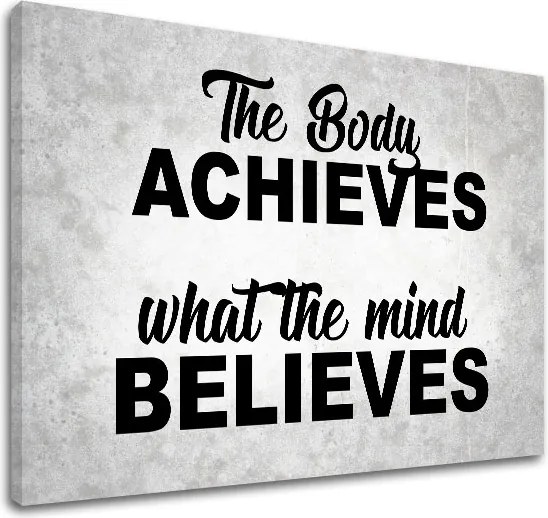 Motivačný obraz na stenu The body achieves_002
