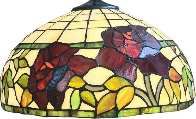 Stolné svietidlo Tiffany vitráž ROSE stojan Deluxe Ø36*60