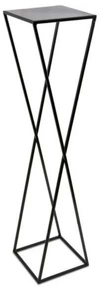 Stojan na kvetiny 100x24 čierna