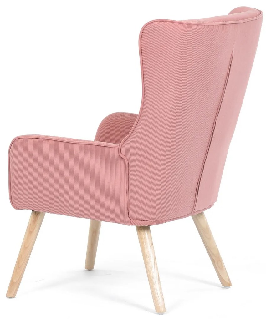Kreslo ušiak PINK2, ružová