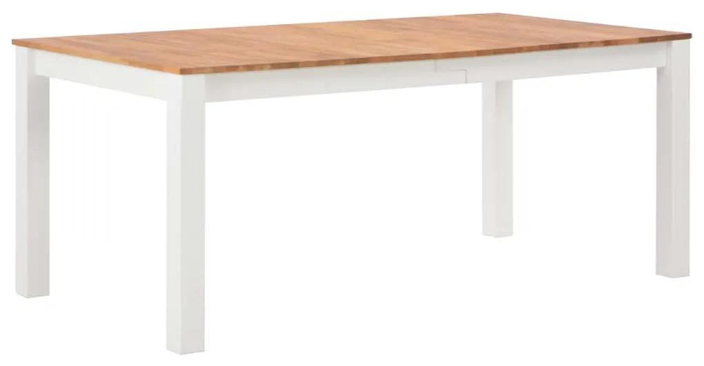 vidaXL Jedálenský stôl z dubového dreva 180x90x74 cm