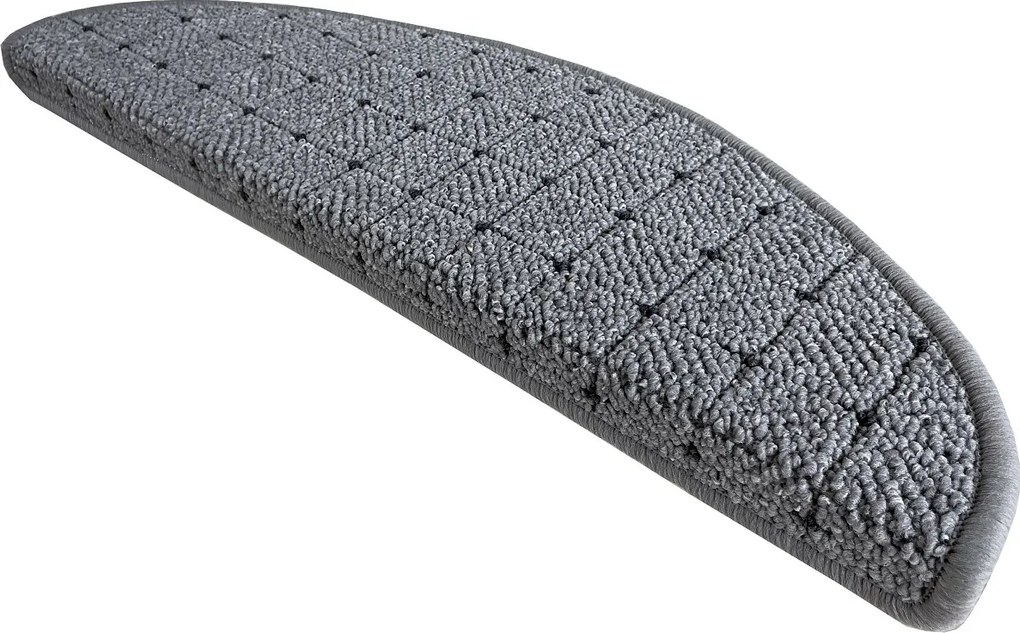 Nášľapy na schody Udinese šedý polkruh - 28x65 polkruh (rozmer vrátane ohybu) Vopi