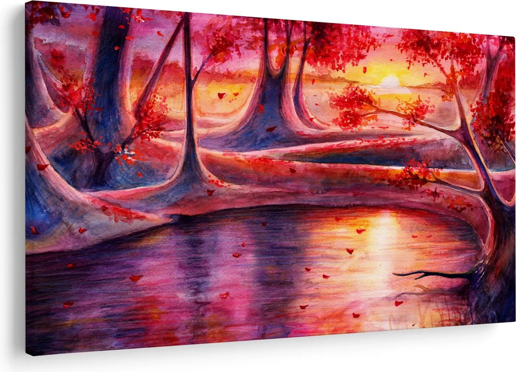 Obraz čarovného lesa (90x60 cm)