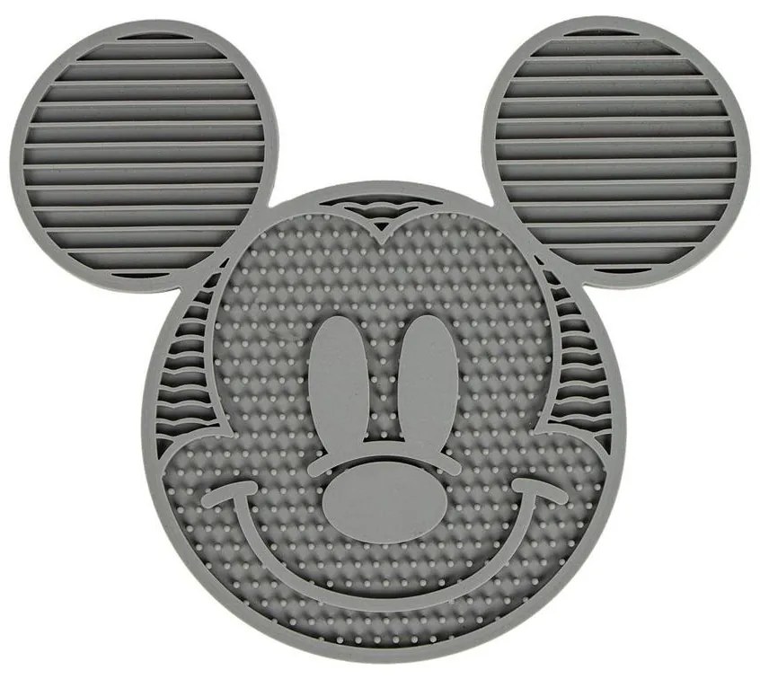 Lick Mat v tvare Mickey Mouse, sivá