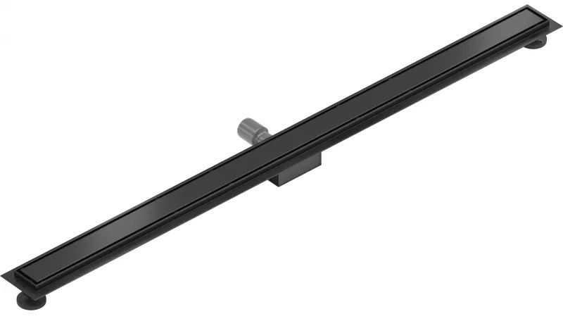 Mexen Flat nerezový sprchový žľab 140 cm vzor M13, 2v1, čierna, 1710140
