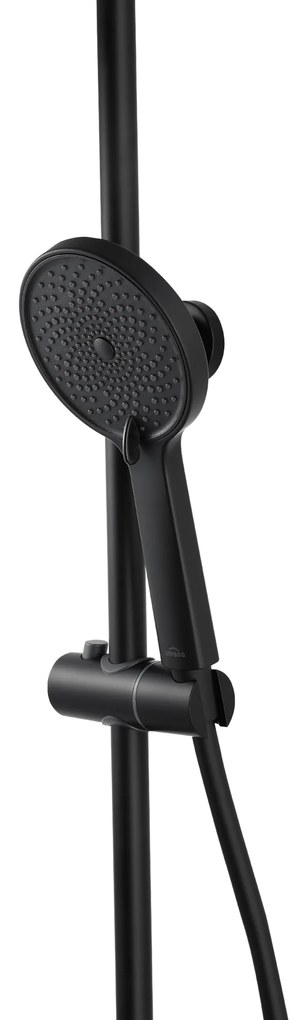 Invena Kalymnos, sprchová súprava s pákovou batériou, čierna matná, INV-AU-28-004-V