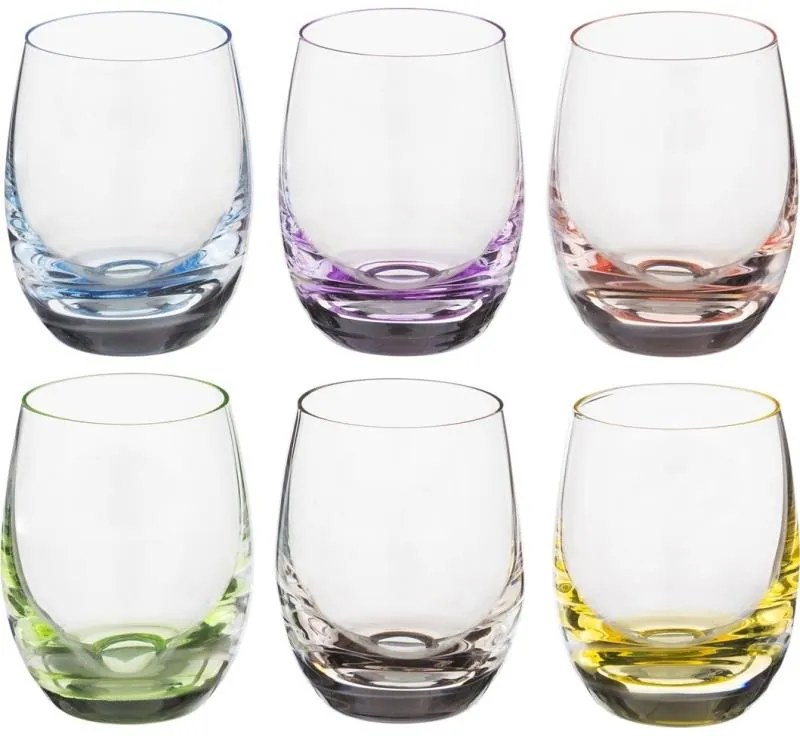 BOHEMIA RAINBOW POHÁR NA LIKÉR 60 ML SADA 6 KS