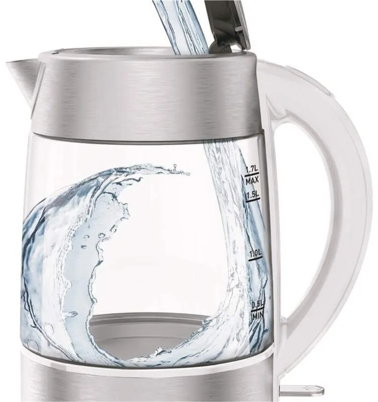 Rýchlovarná konvica Tefal Glass KI772138 biela (použité)