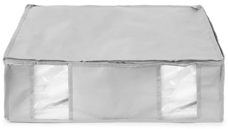 Vákuový/vystužený látkový úložný box na oblečenie 56x56x16,5 cm Granit – Compactor
