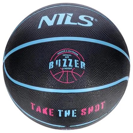 Basketbalová lopta NILS NPK271 Buzzer 7 - čierna