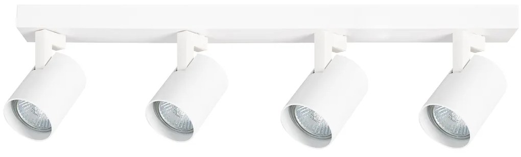 Bodové svietidlo Volf, 4x biele kovové tienidlo, w