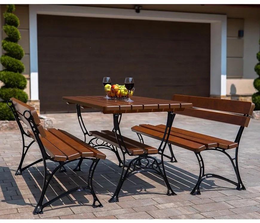 Záhradný komplet Kráľovský 1 bez lakťových opierok Cyprus