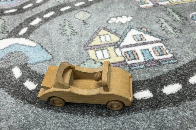 Detský koberec Lima E182A sivý