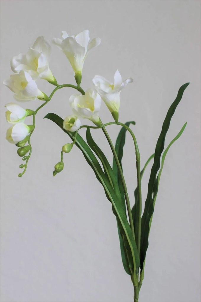 Biela umelá frézia 57cm