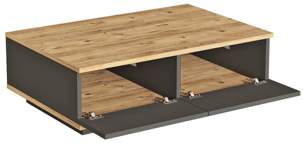 Konferenčný stolík Frem Anthracite a Atlantic Pine