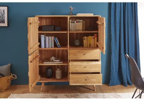 Komoda 39941 120cm Drevo Acacia  - Komfort-nábytok