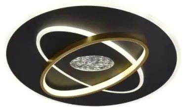 LED Stmievateľné stropné svietidlo LED/80W/230V čierna + diaľkové ovládanie