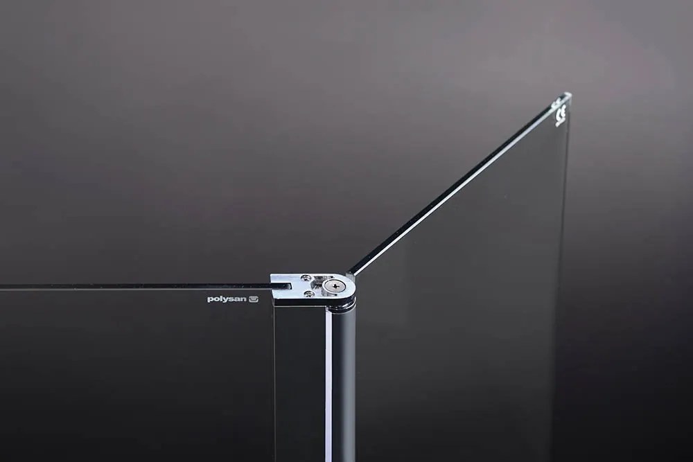 Polysan Polysan, MODULAR SHOWER stena na inštaláciu na múr, pre pripojenie otoč.panelu 900 mm, MS3A-90