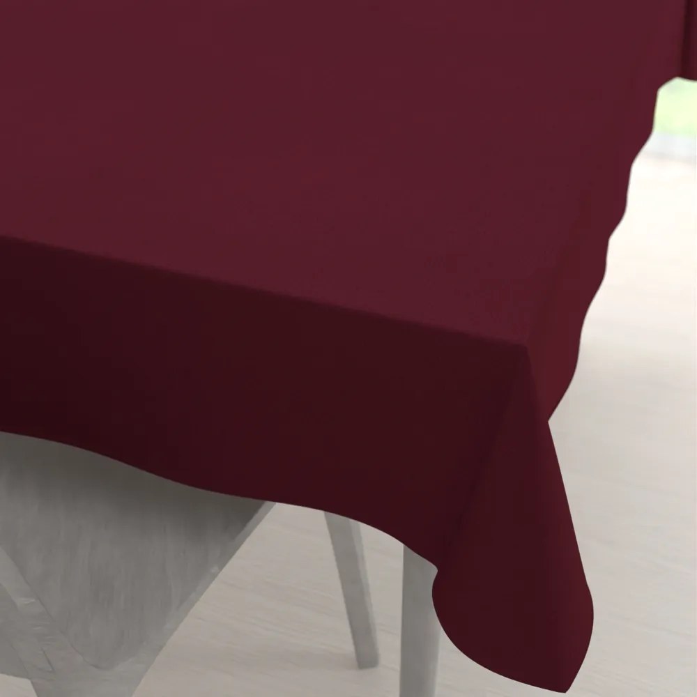 Biante Veľký dekoračný obdĺžnikový obrus BKU-115 Burgundský vínový 240x280 cm