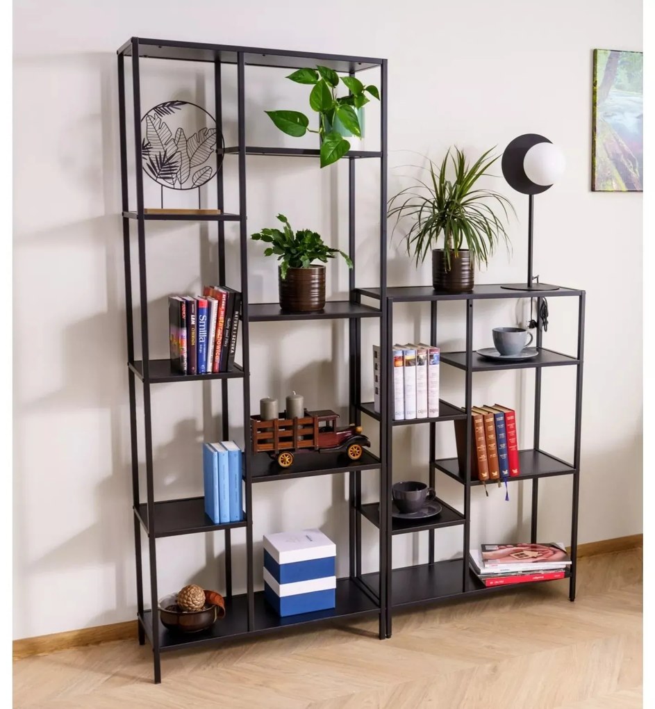 Regál Costa A 70 cm čierny